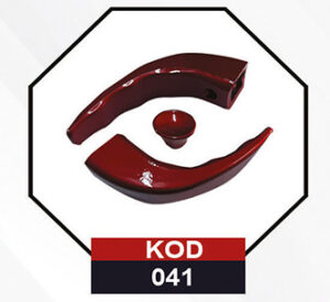 Alttan Vidalı Kırmızı Çaydanlık Kulpu - Görsel 1